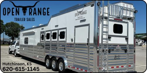 Kansas Horse Trailer Dealer Open Range Trailers Cimarron Living Quarter Horse Trailers